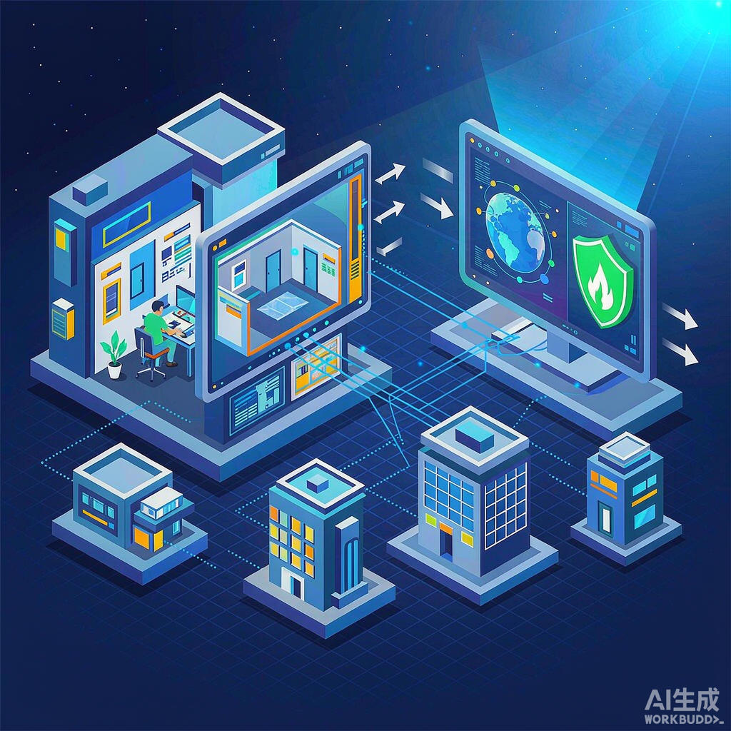 消防控制室联网远程监控中心，远端实现感知与控制